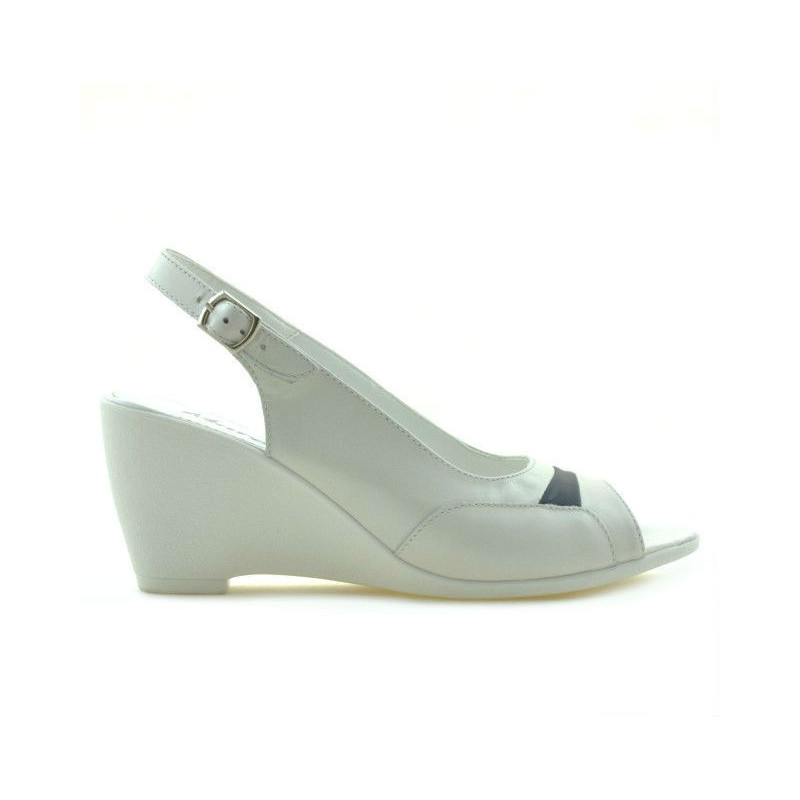 Sandali donna 599 bianco+indaco