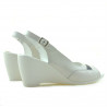 Sandali donna 599 bianco+indaco