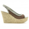 Sandali donna 5001p cioccolato traforato