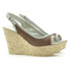 Sandali donna 5001p cioccolato traforato