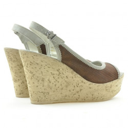 Sandali donna 5001p cioccolato traforato