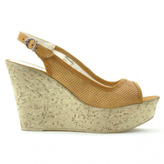 Sandali donna 5001p marrone traforato