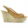 Sandali donna 5001p marrone traforato