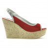 Sandali donna 5001 rosso velluto