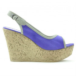 Sandali donna 5001 viola velluto