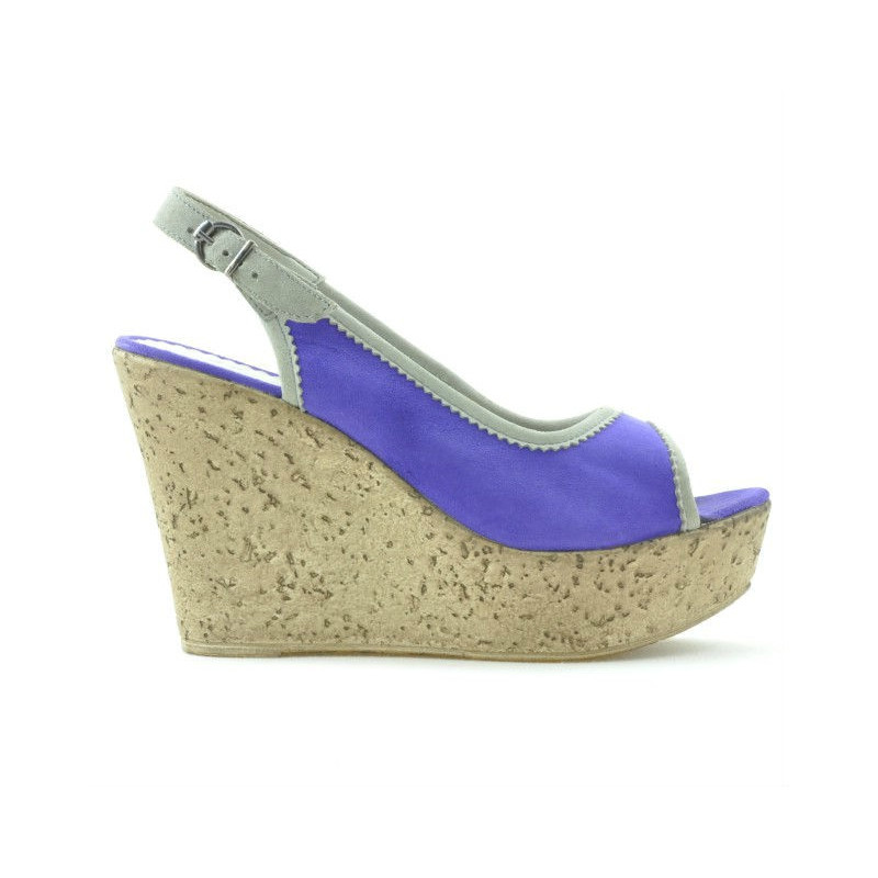 Sandali donna 5001 viola velluto