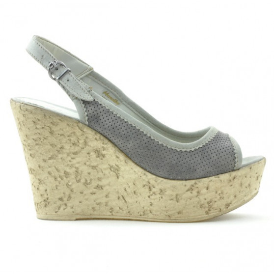 Sandali donna 5001p grigio traforato