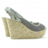 Sandali donna 5001p grigio traforato