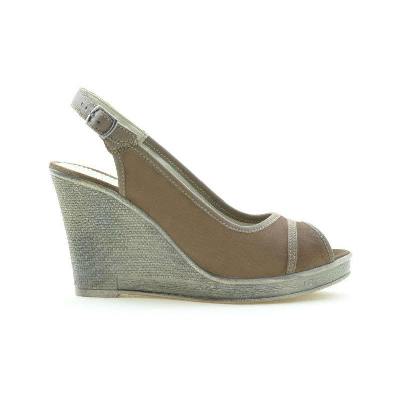 Sandali donna 5000 cappuccino velour