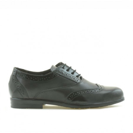 Scarpe per bambini 150 pelle verniciata nera combinata