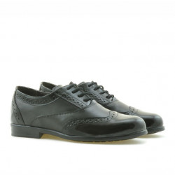 Scarpe per bambini 150 pelle verniciata nera combinata