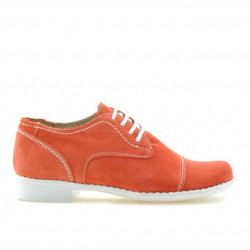 Scarpe bambini 131 rosso corallo scamosciato