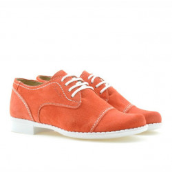 Scarpe bambini 131 rosso corallo scamosciato