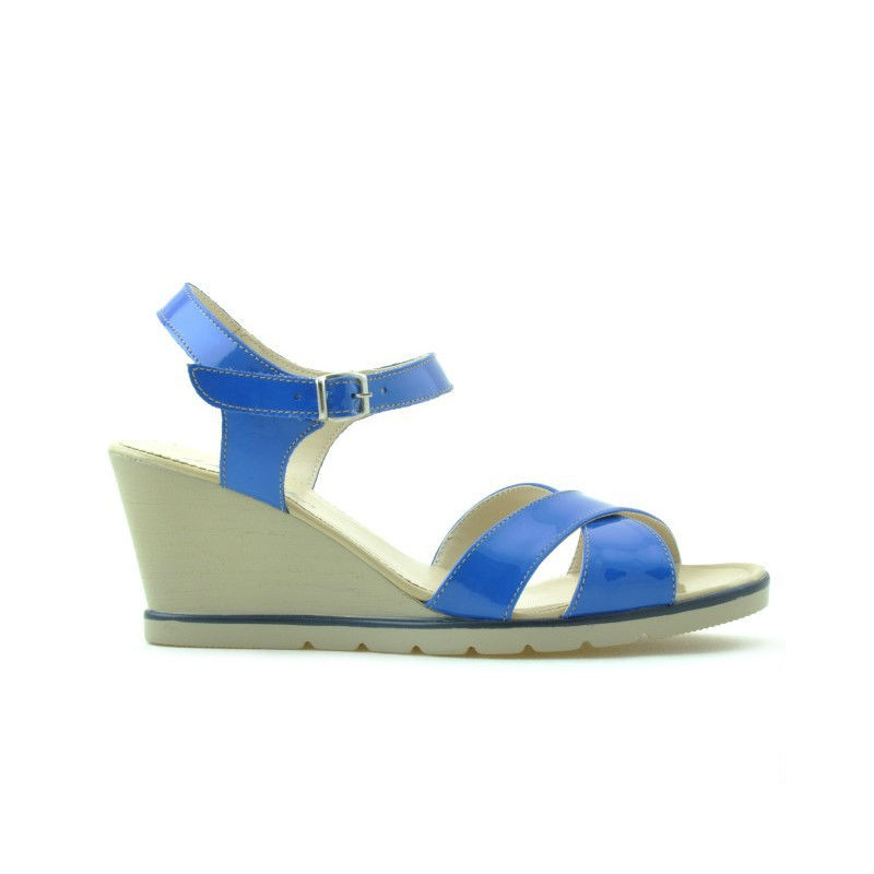 Sandali donna 5007 vernice blu