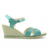 Sandali donna 5007 vernice verde