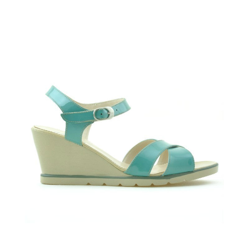 Sandali donna 5007 vernice verde