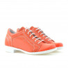Scarpe per bambini 122 rosso corallo combinato