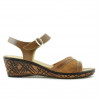 Sandali donna 5005p marrone cerato traforato