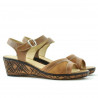 Sandali donna 5005p marrone cerato traforato