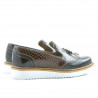 Scarpe casual donna 659 vernice caffè combinato