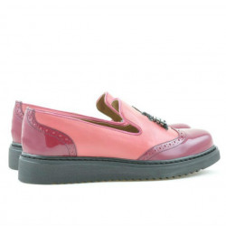 Scarpe casual donna 659 vernice fucsia combinato