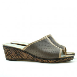 Sandali donna 5004m p cappuccino combinato traforato