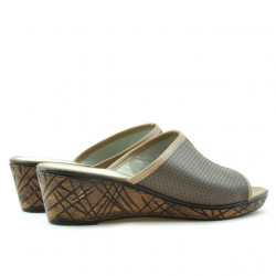 Sandali donna 5004m p cappuccino combinato traforato