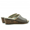 Sandali donna 5004m p cappuccino combinato traforato