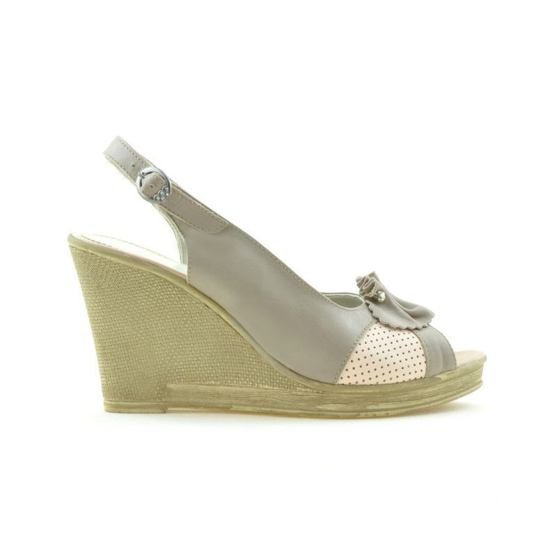 Sandali donna 5002 sabbia+rosa