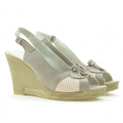 Sandali donna 5002 sabbia+rosa