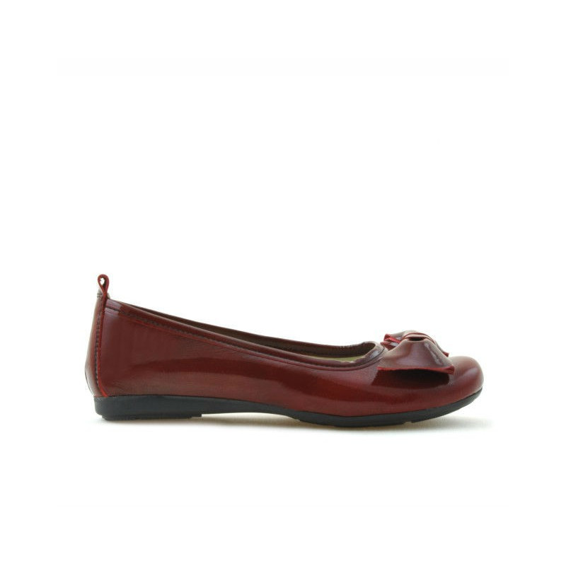 Scarpe bambini 141 vernice bordeaux