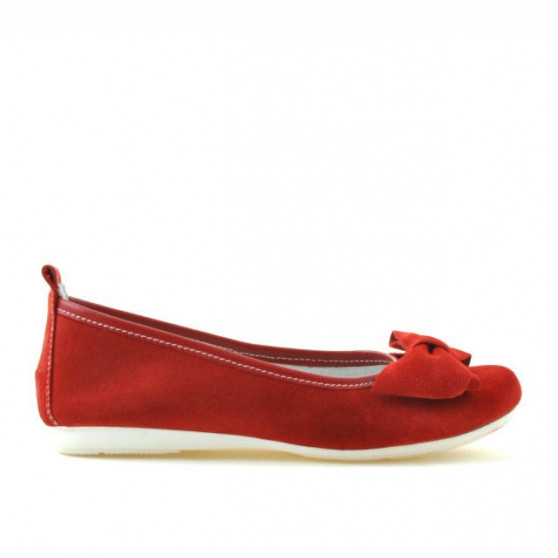 Scarpe bambini 141 rosso scamosciato