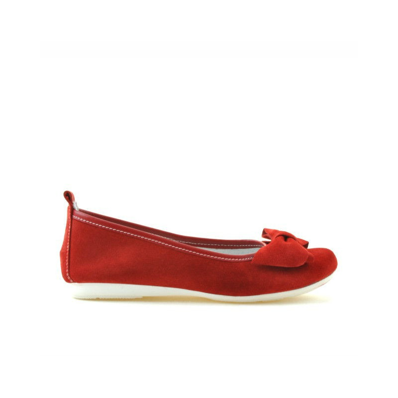 Scarpe bambini 141 rosso scamosciato