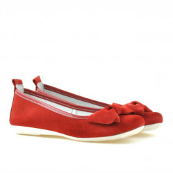 Scarpe bambini 141 rosso scamosciato