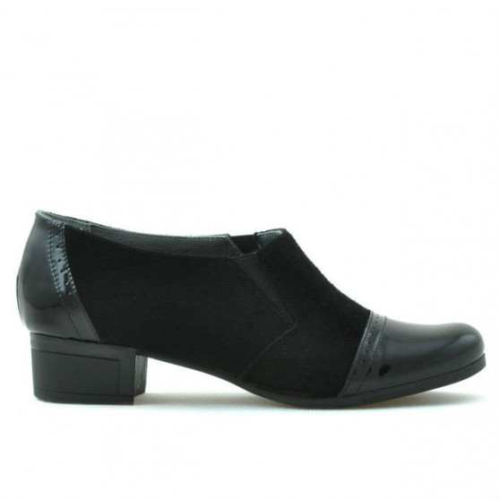 Scarpe casual donna 651 vernice nera combinata