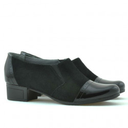 Scarpe casual donna 651 vernice nera combinata