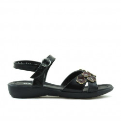 Sandali per bambini 523 vernice nero+vinaccia