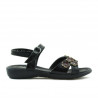 Sandali per bambini 523 vernice nero+vinaccia
