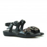 Sandali per bambini 523 vernice nero+vinaccia