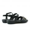 Sandali per bambini 523 vernice nero+vinaccia