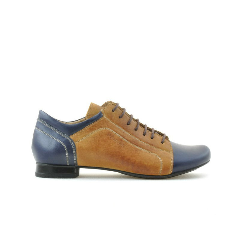 Scarpe casual donna 645 indaco+marrone