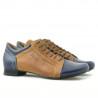 Scarpe casual donna 645 indaco+marrone