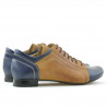 Scarpe casual donna 645 indaco+marrone
