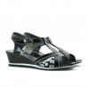 Sandali bambini 533 vernice nera combinata