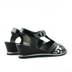 Sandali bambini 533 vernice nera combinata