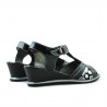 Sandali bambini 533 vernice nera combinata