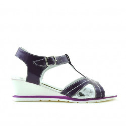Sandali bambini 533 vernice viola combinato