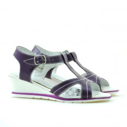 Sandali bambini 533 vernice viola combinato