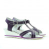 Sandali bambini 533 vernice viola combinato