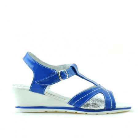 Sandali bambini 533 vernice indaco combinato